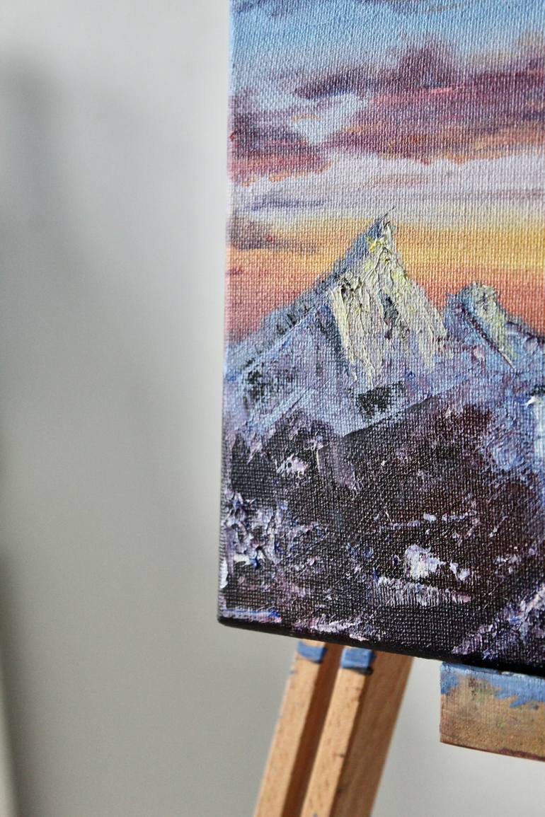 Original Art Deco Landscape Painting by Liza Illichmann