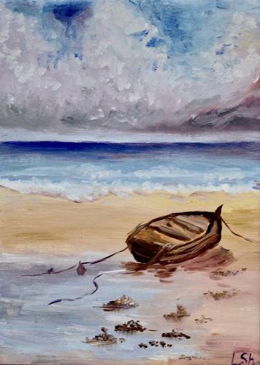 Original Minimalism Seascape Paintings by Liza Illichmann