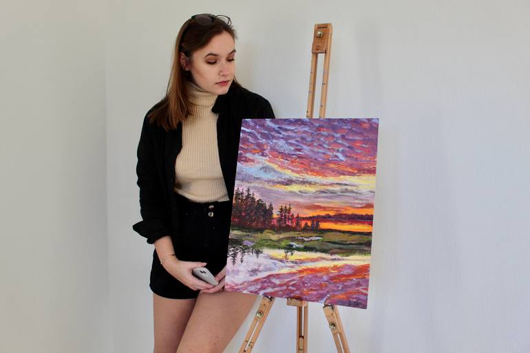 Original Realism Landscape Painting by Liza Illichmann