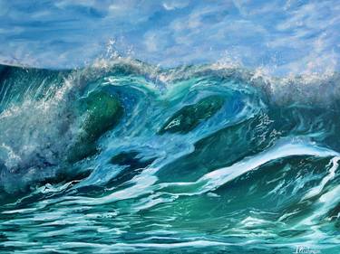 Original Photorealism Seascape Paintings by Liza Illichmann