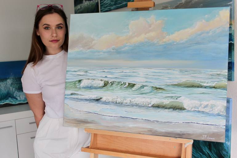 Original Photorealism Seascape Painting by Liza Illichmann