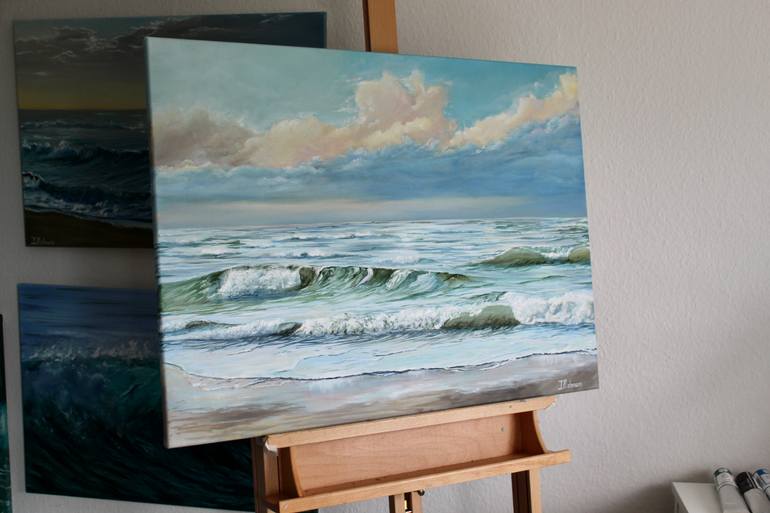 Original Photorealism Seascape Painting by Liza Illichmann
