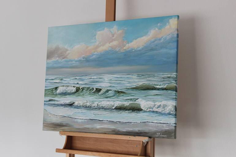 Original Photorealism Seascape Painting by Liza Illichmann