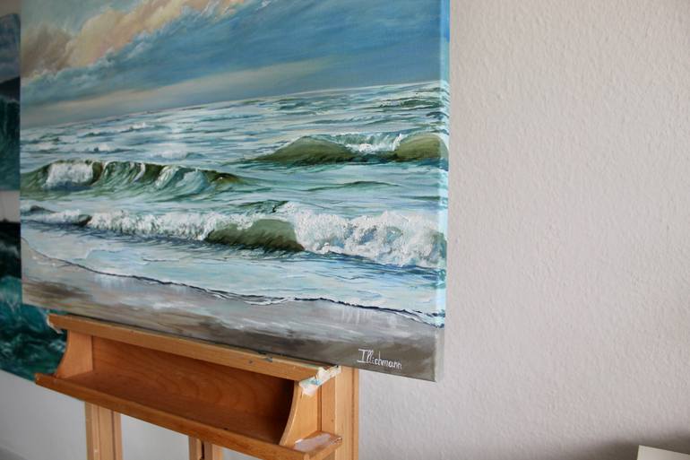 Original Photorealism Seascape Painting by Liza Illichmann