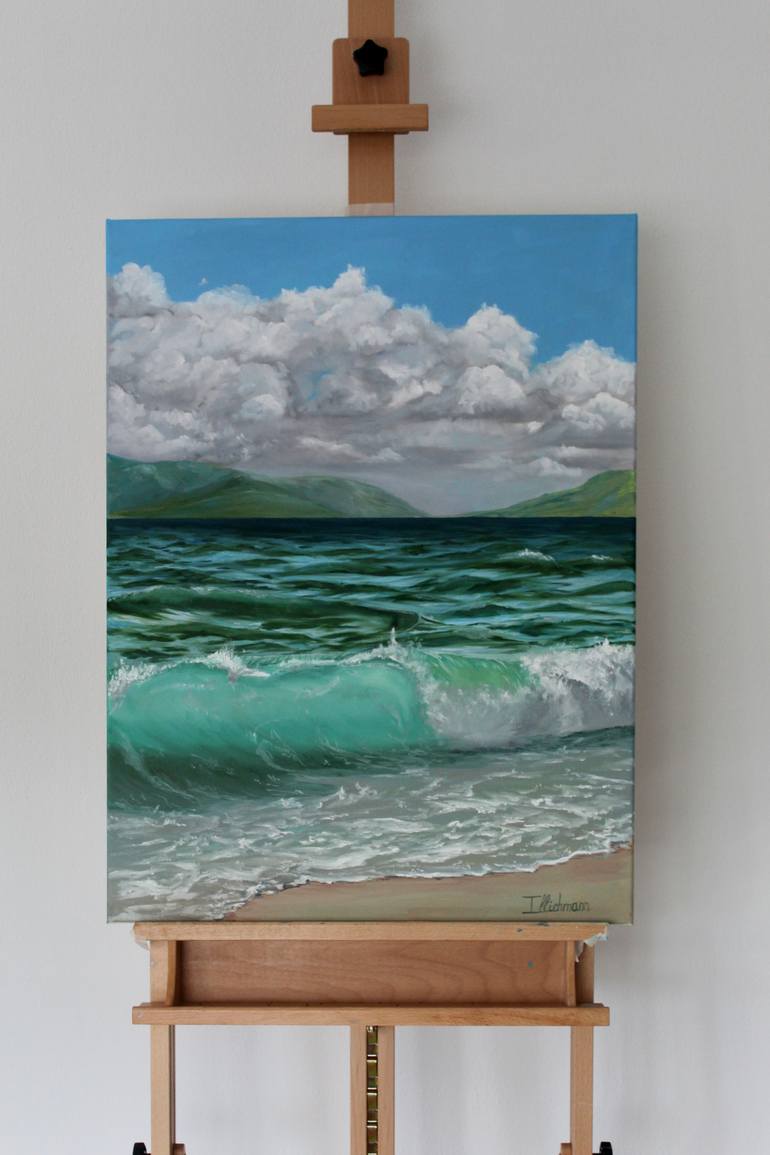 Original Photorealism Seascape Painting by Liza Illichmann