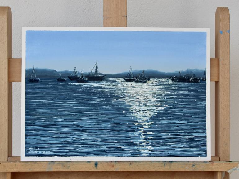 Original Photorealism Seascape Painting by Liza Illichmann