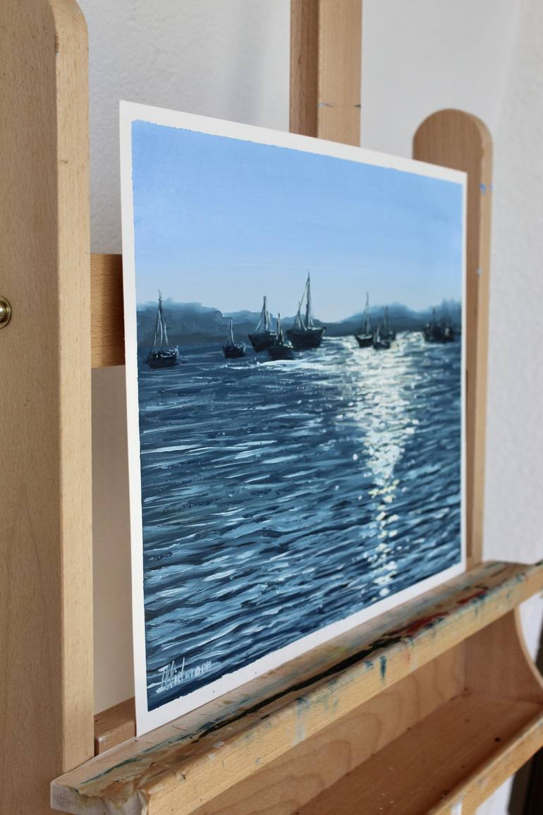 Original Photorealism Seascape Painting by Liza Illichmann