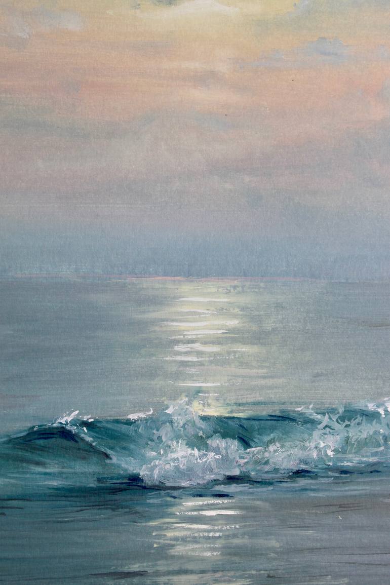 Original Photorealism Seascape Painting by Liza Illichmann