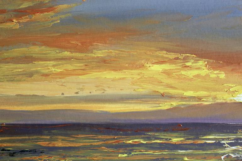 Original Expressionism Seascape Painting by Liza Illichmann