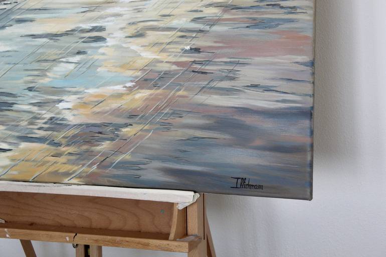 Original Impressionism Seascape Painting by Liza Illichmann