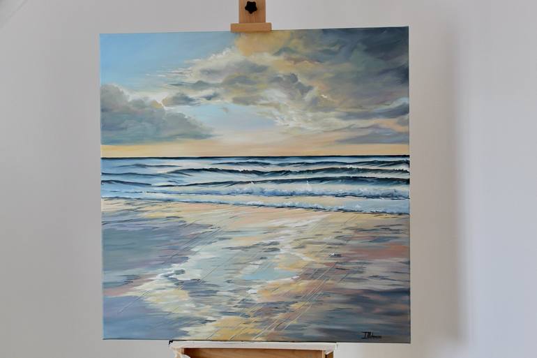 Original Impressionism Seascape Painting by Liza Illichmann