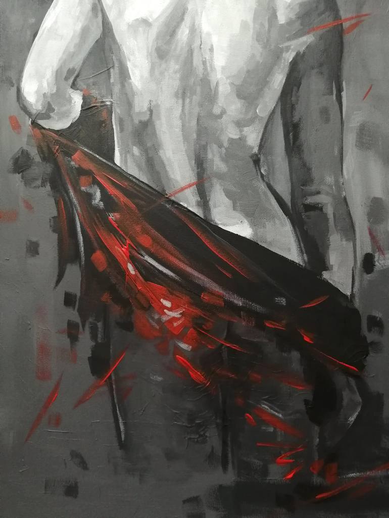 Original Conceptual Erotic Painting by Alina Nikitina