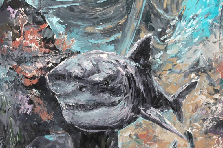 Original Conceptual Animal Painting by Alina Nikitina