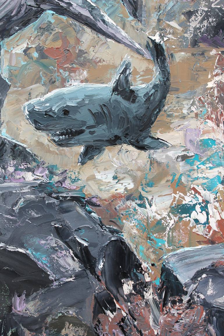 Original Conceptual Animal Painting by Alina Nikitina