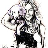 Collection totem animals and celebrity portraits (pop-ART)  figurative paintings
