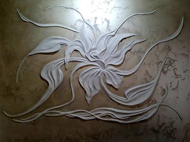 Flower. Fantasy. Bas-relief thumb