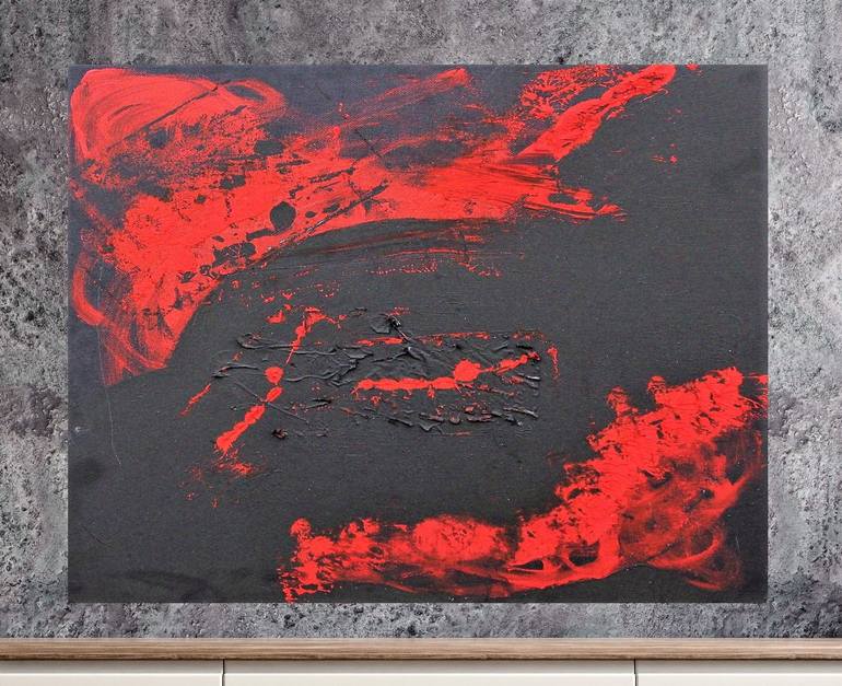 Original Abstract Expressionism Abstract Painting by Das Ding