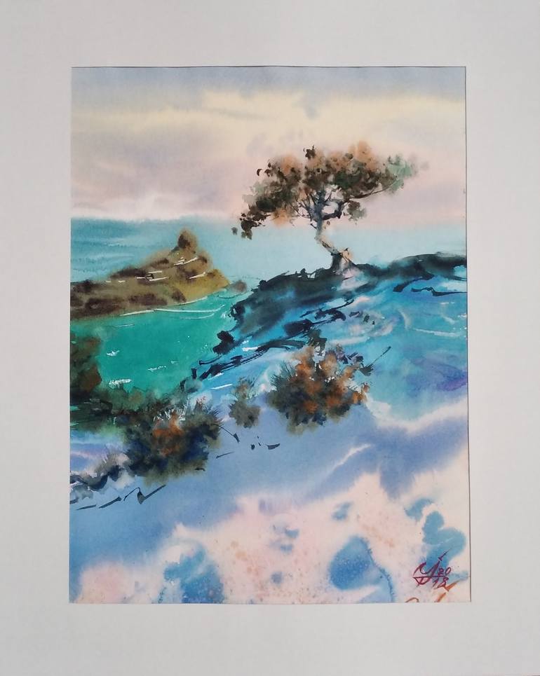 Original Impressionism Seascape Painting by Igor Trokhymenko