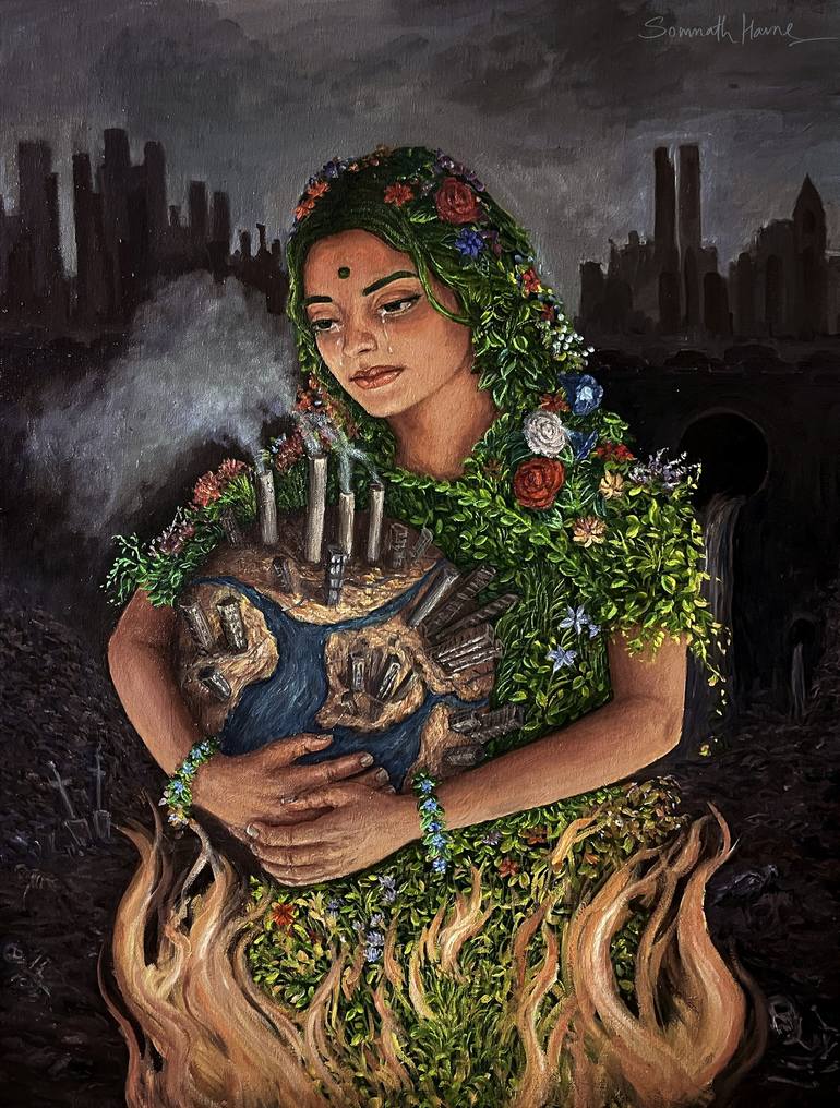 Mother Earth Painting by somnath harne | Saatchi Art