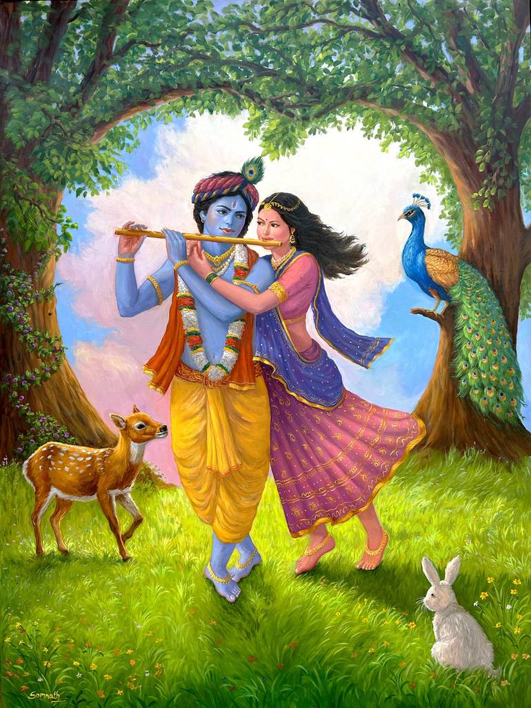 Print of Conceptual Love Paintings by Somnath Harne