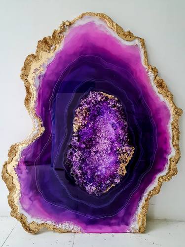 Amethyst geode gold era thumb