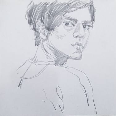 Print of Expressionism Men Drawings by Younes Ashrafipour