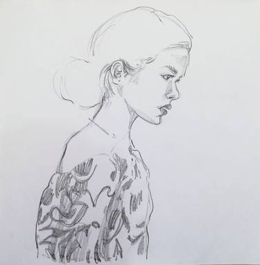 Print of Women Drawings by Younes Ashrafipour
