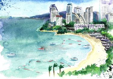 Landscape of Thailand, seascape, sea, beach, vacation art thumb