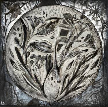Original Conceptual Botanic Mixed Media by Leah Larisa Bunshaft Dizlarka