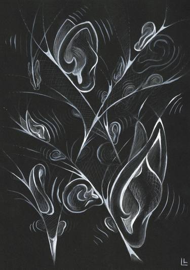 Original Contemporary Fantasy Mixed Media by Leah Larisa Bunshaft Dizlarka