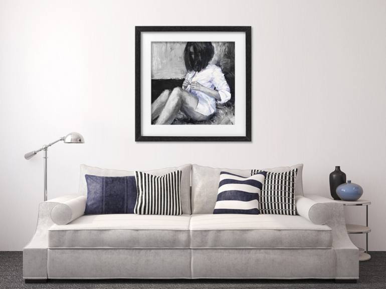 Original Figurative Women Painting by Leah Larisa Dizlarka