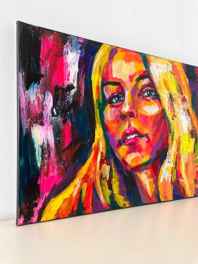 Original Illustration Women Painting by Leah Larisa Dizlarka