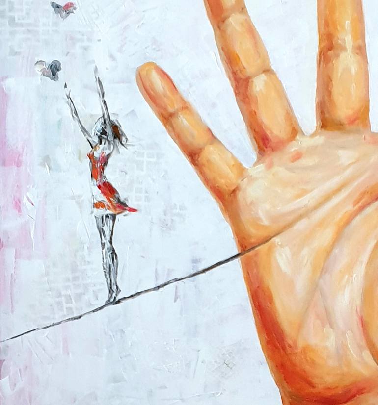 Original Illustration Abstract Painting by Leah Larisa Dizlarka