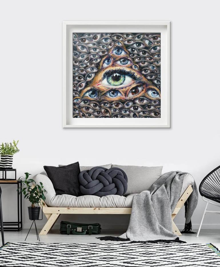 Original Abstract Expressionism Abstract Painting by Leah Larisa Dizlarka