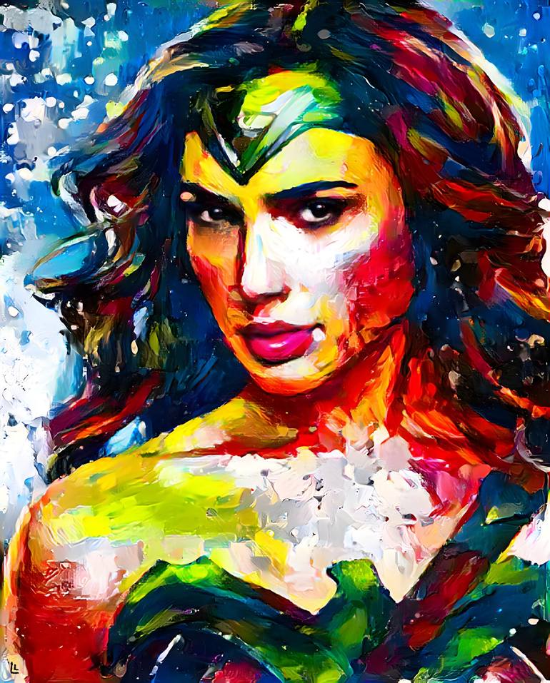 Wonder Woman version 2, an art acrylic by JY Art - INPRNT