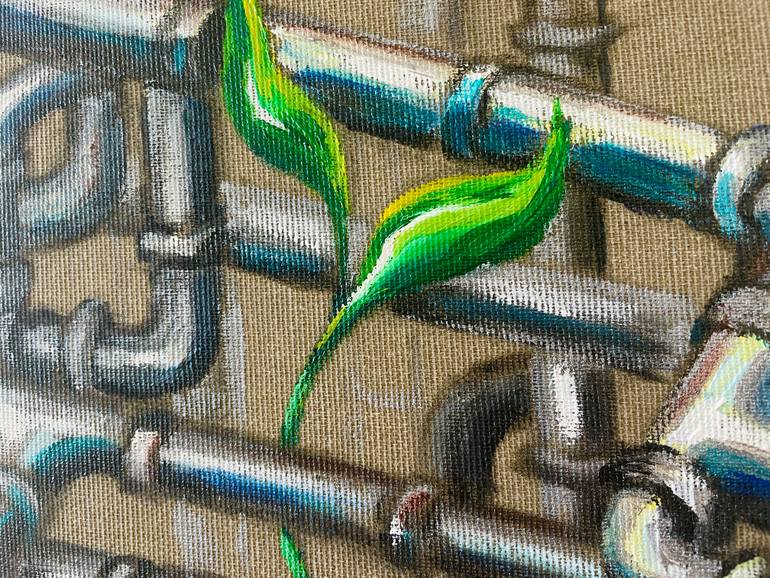 Original Contemporary Nature Painting by Leah Larisa Dizlarka