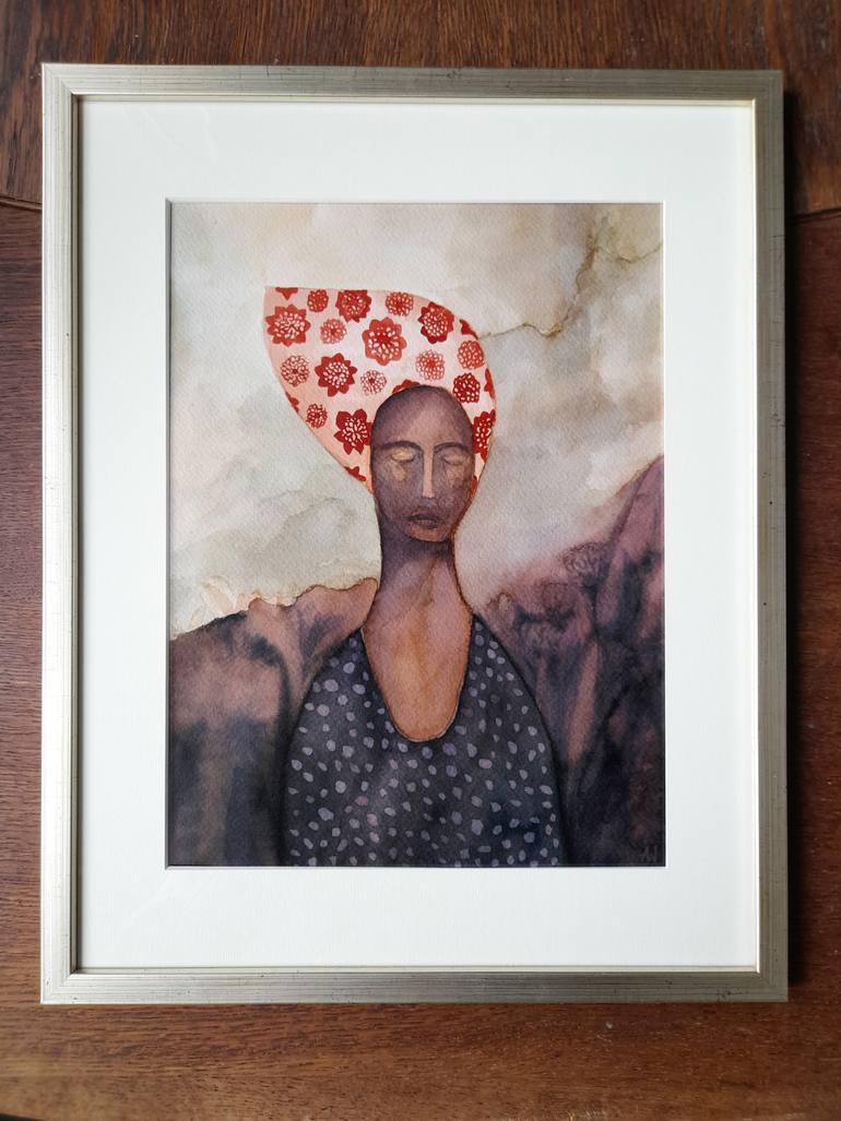 Original Abstract Women Painting by Agata Wojak