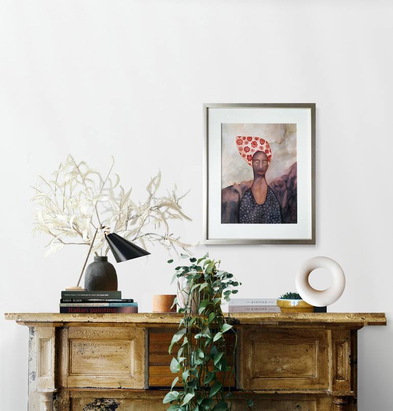 Original Abstract Women Painting by Agata Wojak