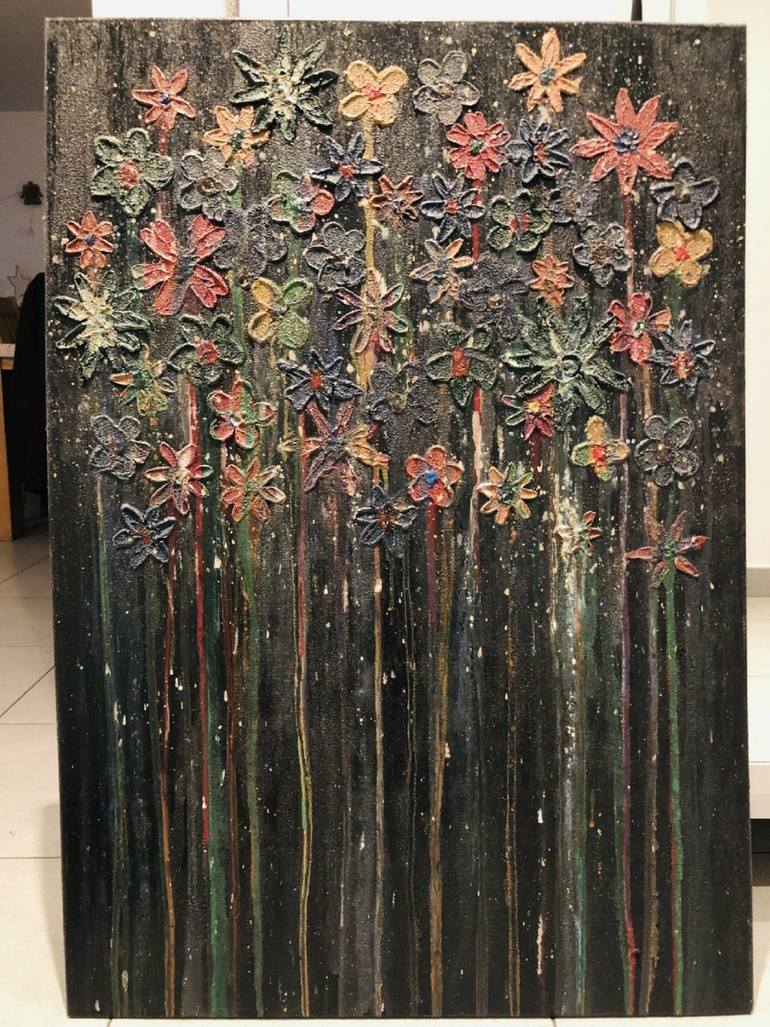 Original Abstract Expressionism Nature Painting by Positiff Art