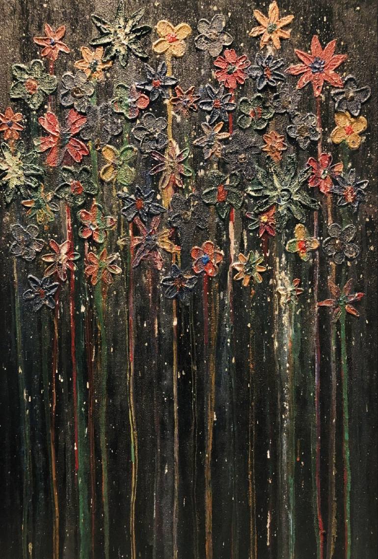 Original Abstract Expressionism Nature Painting by Positiff Art