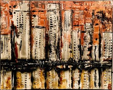 Print of Abstract Cities Paintings by Positiff Art