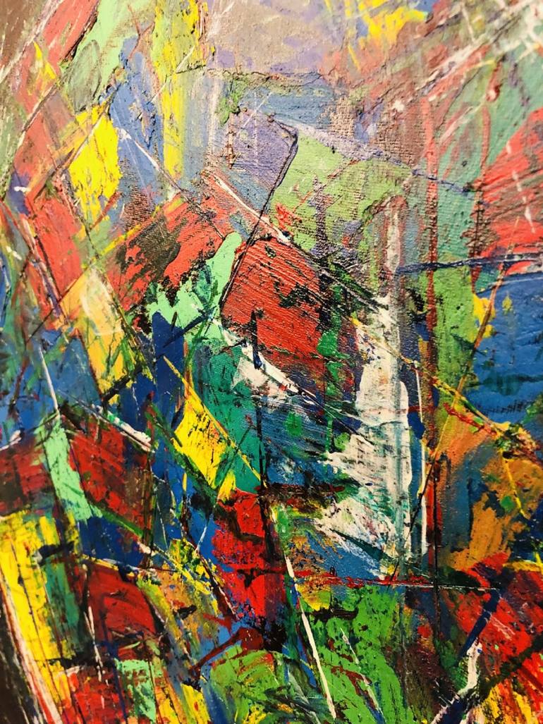 Original Abstract Love Painting by Positiff Art