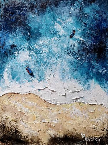 Print of Fine Art Beach Paintings by Irina Movchan