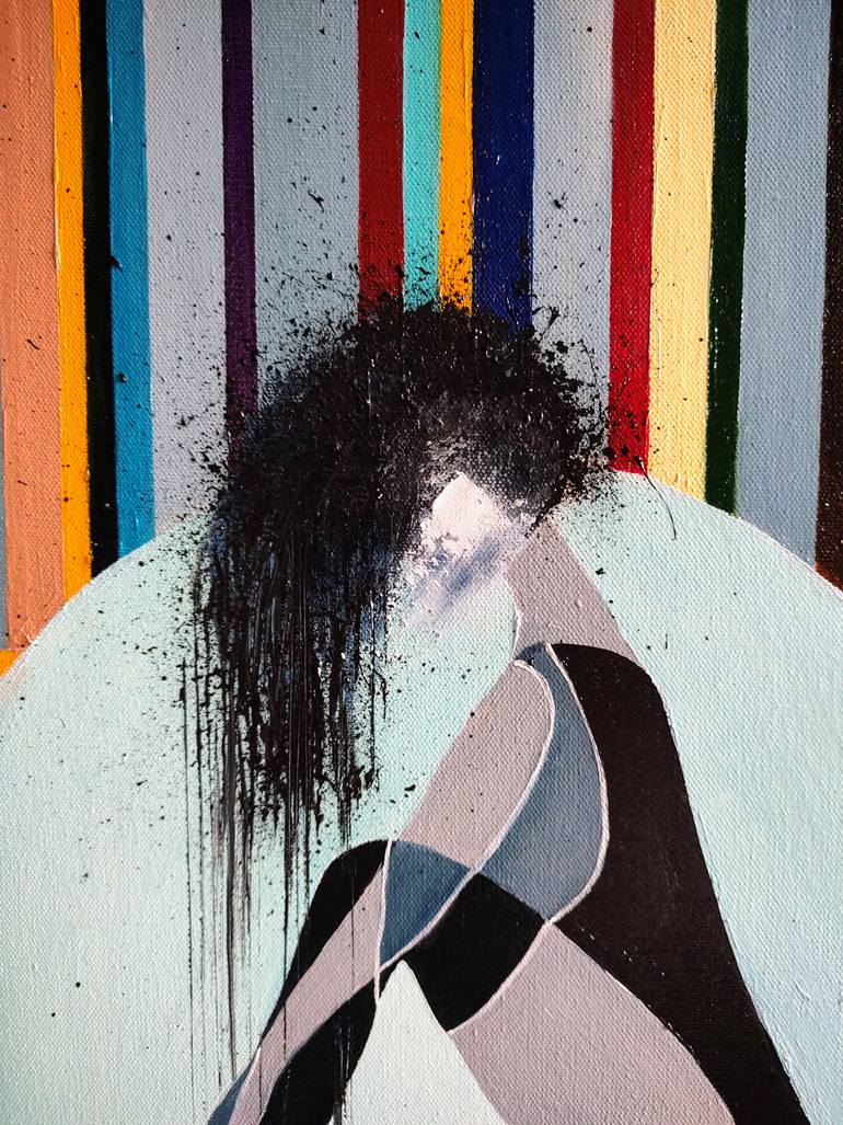 Original Abstract People Painting by Irina Movchan