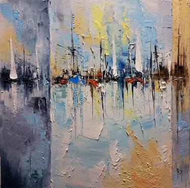 Original Fine Art Sailboat Paintings by Irina Movchan