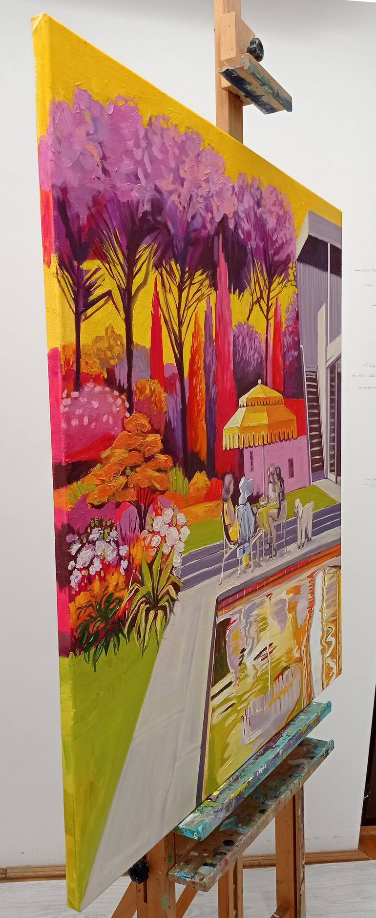 Original Contemporary Garden Painting by Erika Balla