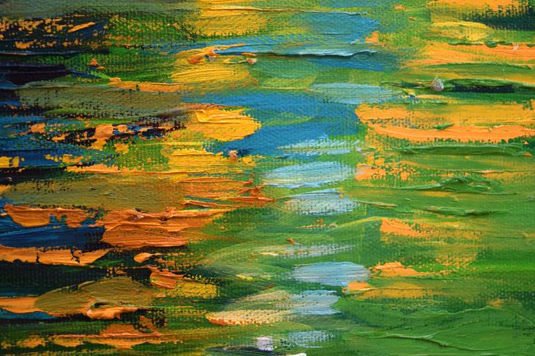 Original Expressionism Nature Painting by Erika Balla