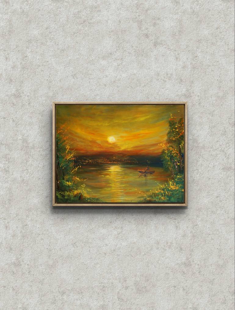 Original Impressionism Landscape Painting by Muhammad Umair