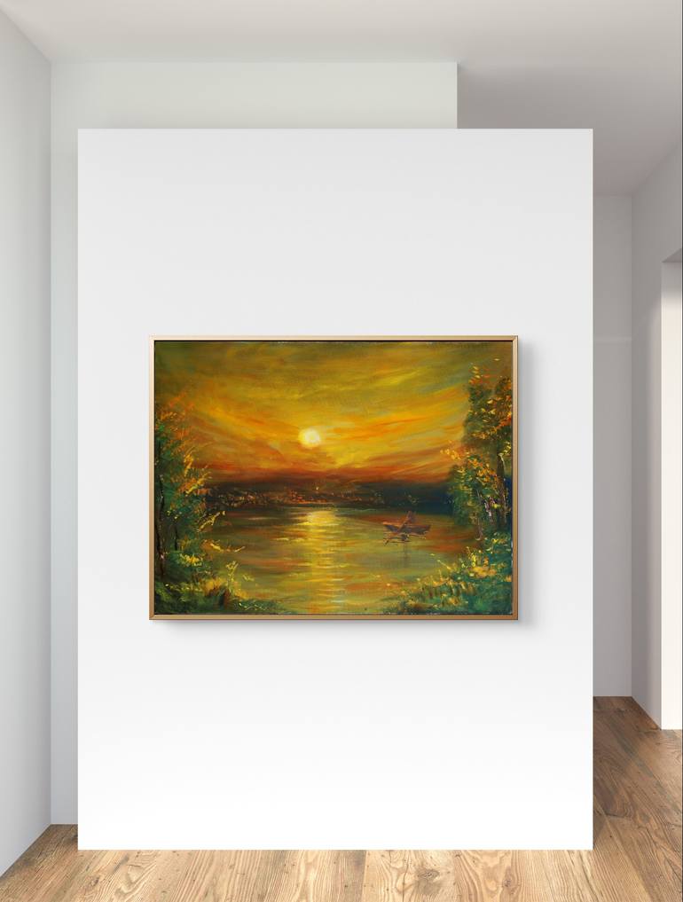 Original Impressionism Landscape Painting by Muhammad Umair