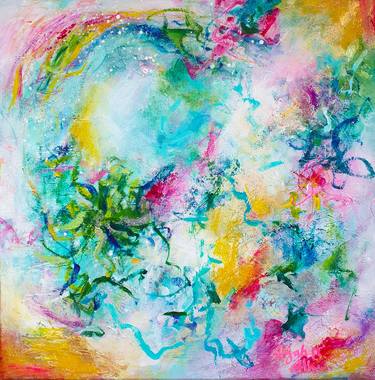 Original Abstract Expressionism Abstract Paintings by AYAH ALKASSAB